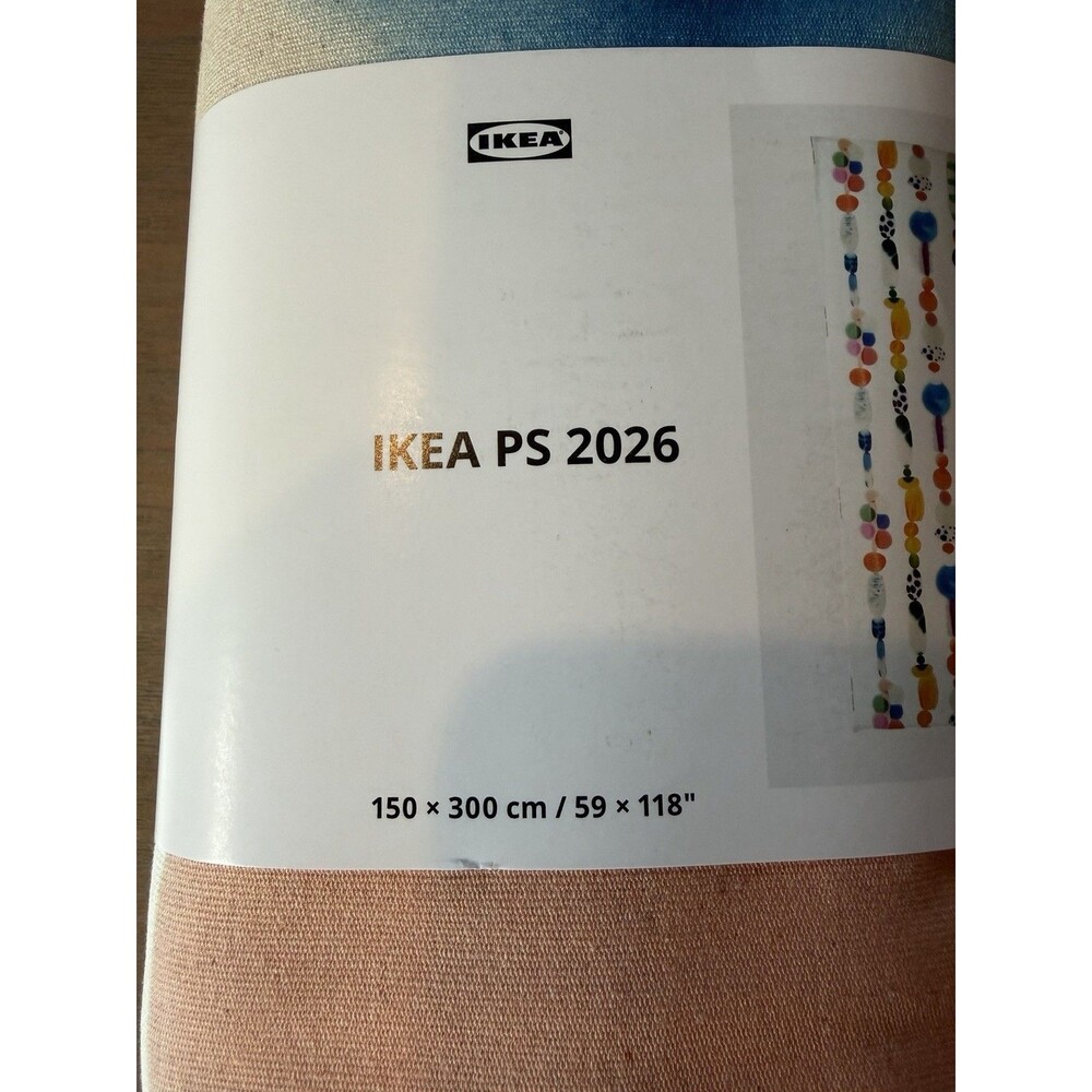 IKEA PS 2026 Pre-cut fabric NEW white/multicolor big pattern, 59x118 406.175.81 - Picture 6 of 7